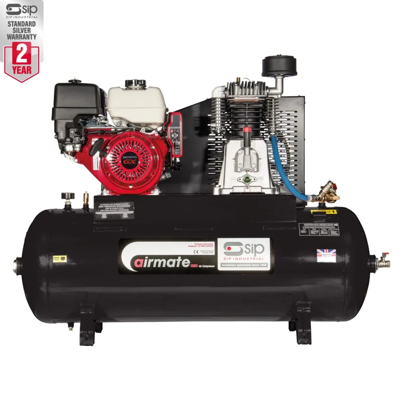 IP ISHP11/200ES Industrial Petrol Compressor