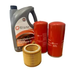 EnzAir EZ5/7 Maintenance Kit 728E2053 with EnzAir Screwshield Pro Compressor Oil