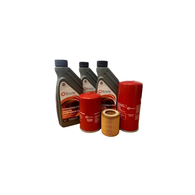 EnzAir VA2/5 Maintenance Kit 728E2051 with EnzAir Screwshield Pro Compressor Oil