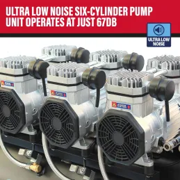 SIP QT AIR DD 4.5hp 150ltr Ultra Low Noise Oil-Free Direct Drive Compressor