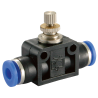 1/4" BSPP BALL VALVE F/F RED LEVER